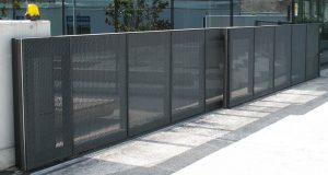 Secure fence and access gate located in Conroe for commercial and business property