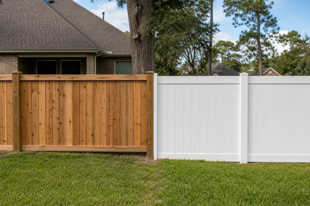 Wood vs. Vinyl Fencing for Conroe Homes — Conroe-area fence planning