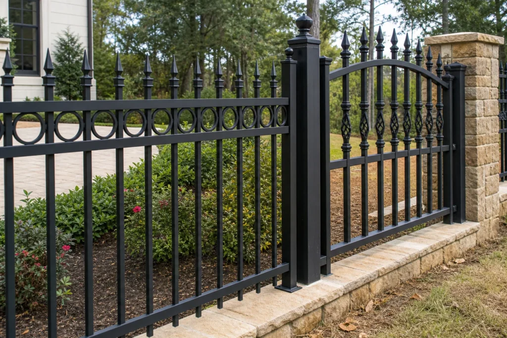 Aluminum vs. Wrought Iron Fencing in Conroe — Conroe-area fence planning